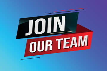 join our team word concept vector illustration with modern futuristic 3d style for landing page template ui web mobile app poster banner flyer background gift card coupon label wallpaper	