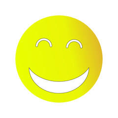 yellow smiley face with a smile