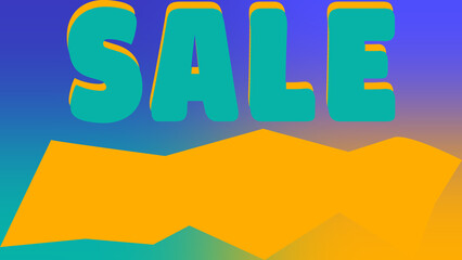 Abstract sale sign background image.