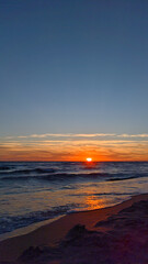 sunset on the beach