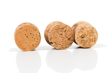 Natural cork stopper for sparkling wines.
