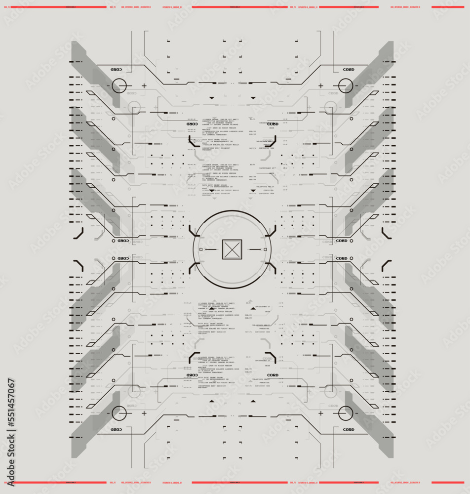 Poster cyberpunk futuristic poster. tech abstract poster template with hud elements. modern flyer for web a