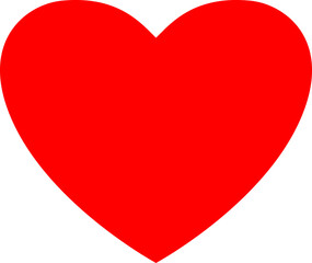 Heart on transparent background.