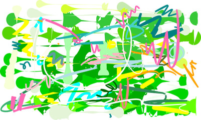 painting brush style and abstrac bacground colorful 