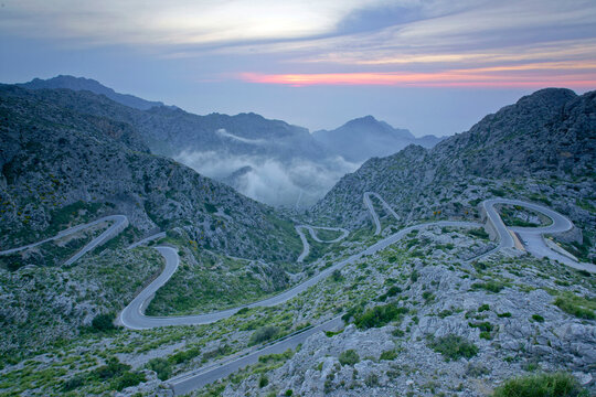 Carretera de Sa Calobra. Escorca.Sierra de Tramuntana.Mallorca.Islas Baleares. Espa&ntilde;a.