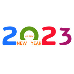 happy new year 2023.
change,innovation plan,success idea concept.