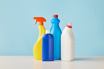 Set of cleaning products for housework