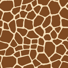 Seamless pattern with giraffe spots
