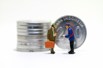 Concept miniature figure 1:87 scale in the studio