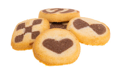 shortbread cookies isolated