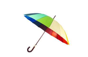 multicolored umbrella isolated