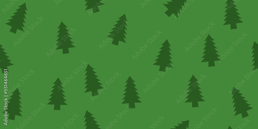 Aufkleber green christmas trees. seamless vector pattern with christmas trees. for decoration and applying a s