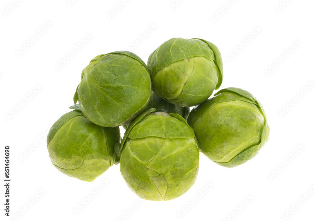 Wall mural Brussels sprouts isolated