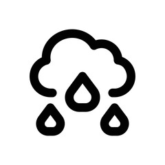 Rain icon - vector illustration . Cloud, Rain, Rainy, Day, Weather, Drops, Precipitation, Forecast, Climate, Season, line, outline, icons .