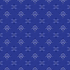 seamless pattern with snowflakes