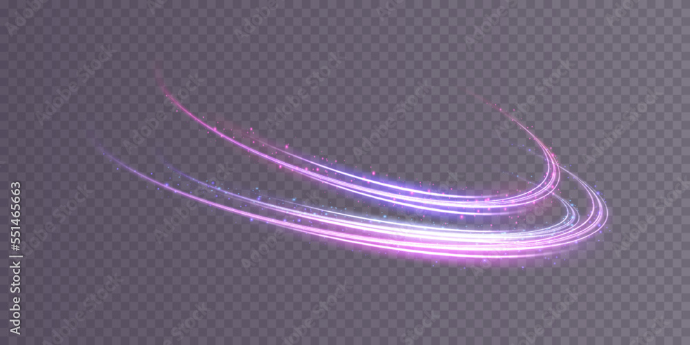 Poster abstract light lines of movement and speed with white color glitters. light everyday glowing effect.