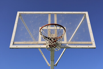 basketball hoop against sky