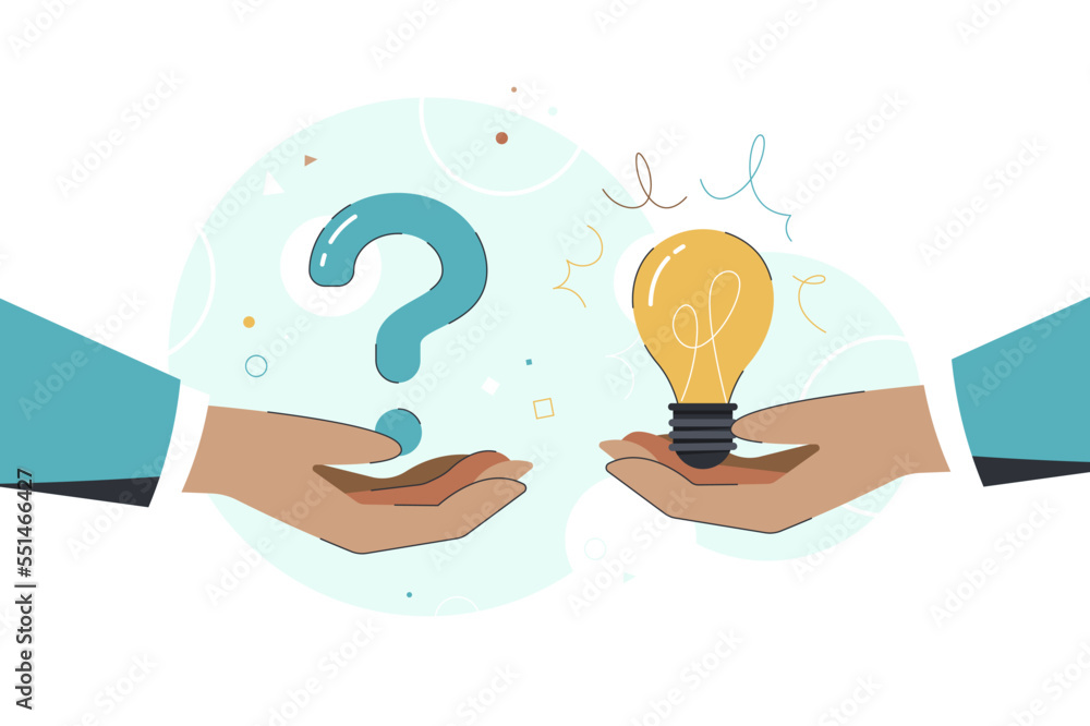 Poster question and answer, solving problem, business solution, ask for idea to solve difficulty and troubl