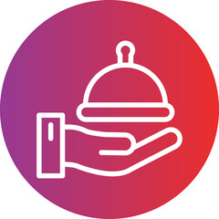 Room service Icon Style