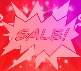 Abstract sale sign background image.