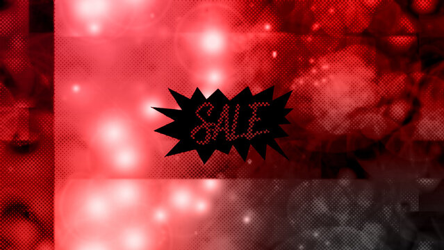 Abstract sale sign background image.