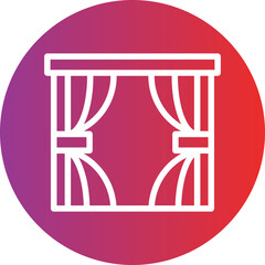 Curtains Icon Style