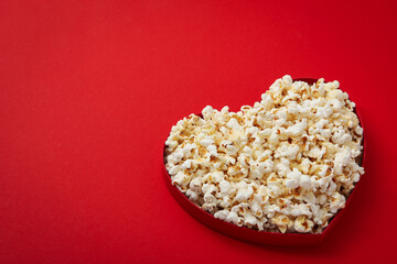 Concept of Valentine's day, heart, space for text