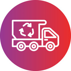 Recycling Truck Icon Style