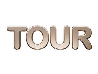 Tour text effect vector illustration 