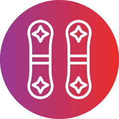 Snowboard Icon Style