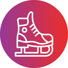 Ice Skate Icon Style