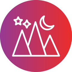 Mountains Icon Style