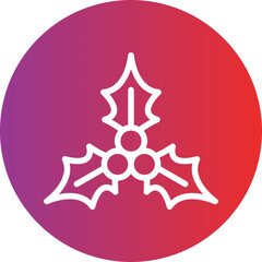 Obraz premium Mistletoe Icon Style