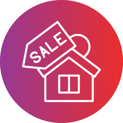 House Sale Icon Style