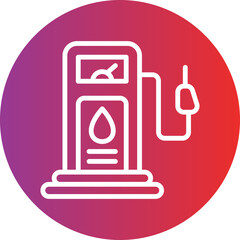 Gas Station Icon Style