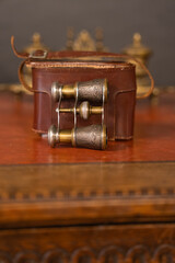 Vintage Binoculars on the Table Photo, Kadikoy Istanbul, Turkey
