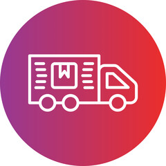 Delivery Truck Icon Style