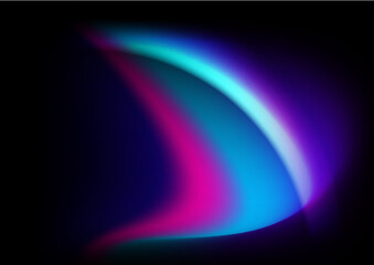 Abstract blue pink purple gradient aurora shapes vector technology background for design brochure, website, flyer. Blurred shapes wallpaper for poster, certificate, presentation, landing page