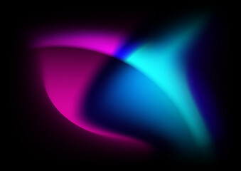 Fluid blurred gradient technology colorful abstract design background with blue pink purple gradient color