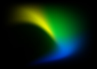 Abstract blurred background with green yellow orange gradient color and aurora texture for technology business and futuristic concept