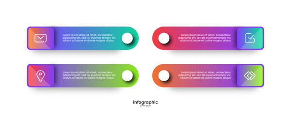 Modern infographic template design, business infographics