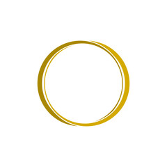 Circle icon isolated on white background.