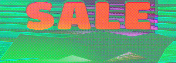 Abstract sale sign background image.