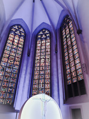 Kirchenfenster in der Überwasserkirche in Münster