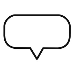 Black doodle speech bubble.