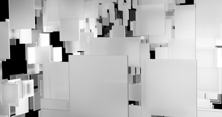 abstract background made of 3d glass squares