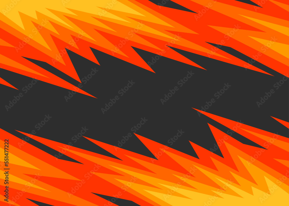 Poster abstract background with gradient sharp and spike pattern and with some copy space area