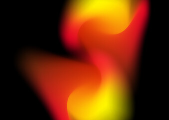 Blurred fire backgrounds set with modern abstract blurred color gradient pattern. Smooth template collection for brochure, poster, banner, flyer and card. Vector illustration.