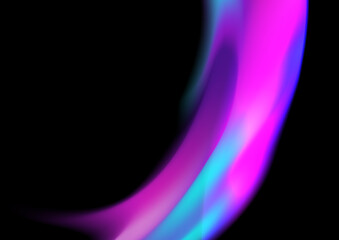 Blue pink purple gradient background with grain texture and abstract blue and purple liquid wavy shapes futuristic banner. Glowing retro waves vector background