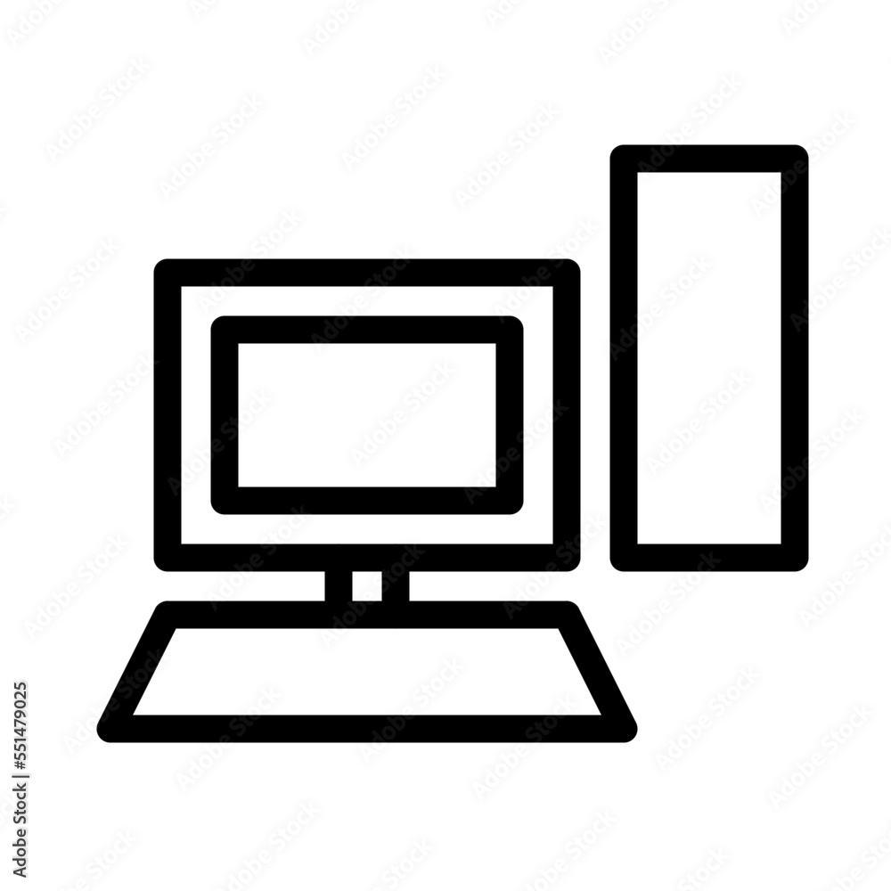 Wall mural computer icon, pc icon